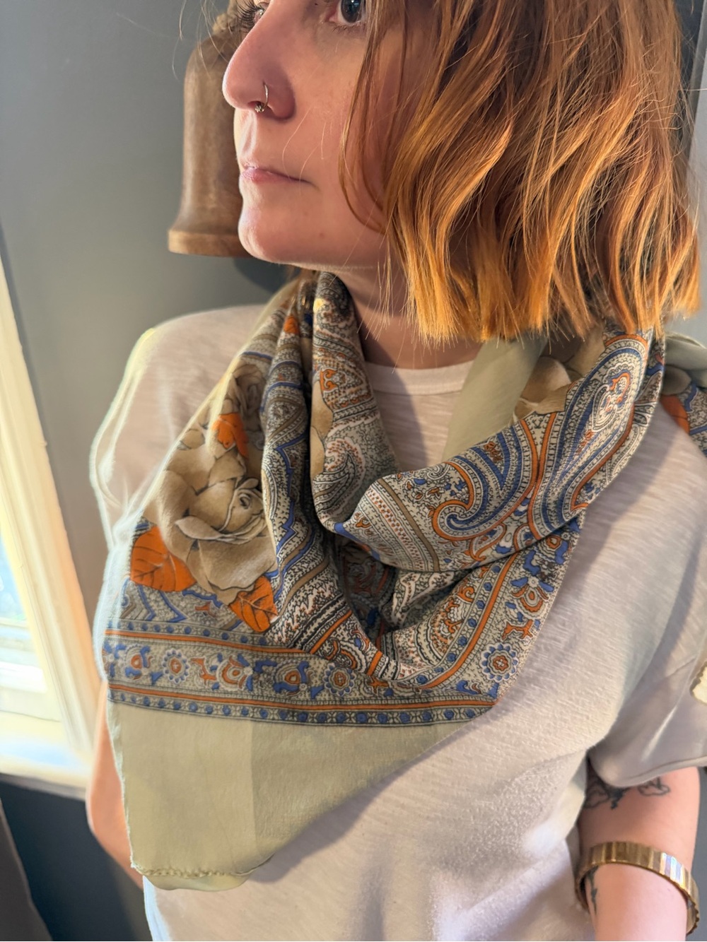 Vintage Paisley Large Square Scarf